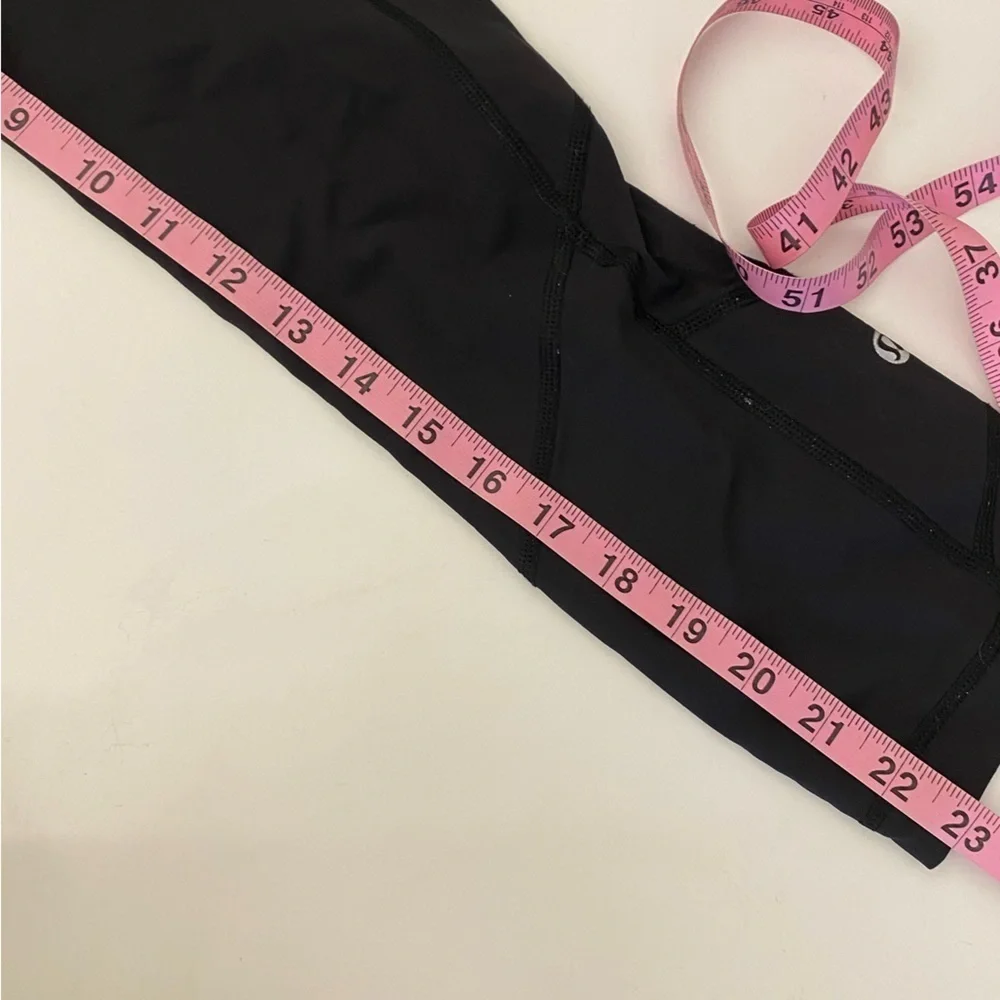 Lululemon || Pace Rival Crop Solid Black‎ 4